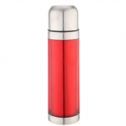 16OZ dual-wall stainless steel thermos bottle with double cover