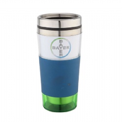16OZ dual-wall stainless steel coffee cup with steel lid