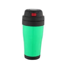 16OZ Green coffee mug with dual-wall stainless steel cover