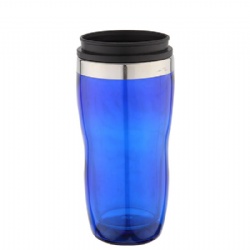 16 oz dual-wall stainless steel clamshell insulated coffee mug