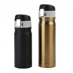 16 oz dual-wall stainless steel flaps cover outdoor thermos cup coffee mug