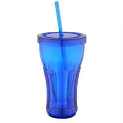 16OZ single-wall coke bottle straw drinking cup water cup