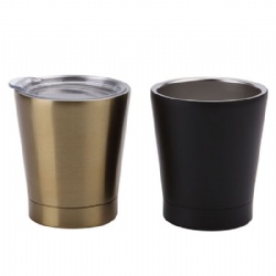 310ML dual-wall stainless steel vacuum beer mug with small capacity and lid
