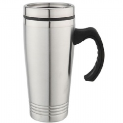 16OZ dual-wall steel water cup with AS handle
